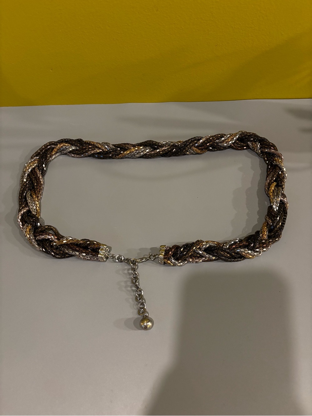 Braided Metallic Multi-Color belt1129